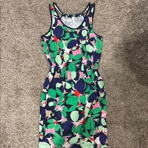 GAP Green and Blue Scoop Neck Sundress